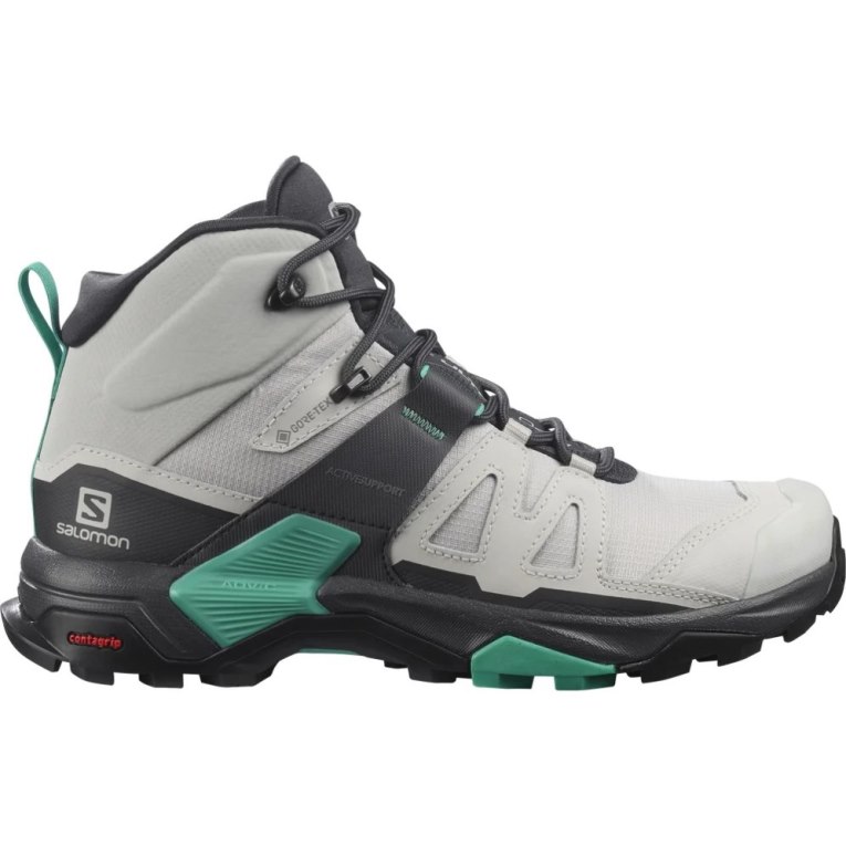 Botas Montaña Salomon X Ultra 4 Mid GTX Mujer Grises Claro Negros | MX BQWX193